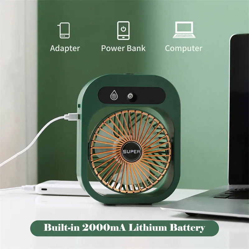 Mini Climatiseur Portable USB - Rafraîchisseur d'Air 3-en-1