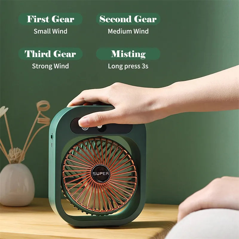 Mini Climatiseur Portable USB - Rafraîchisseur d'Air 3-en-1